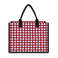 Fourth of July American Plaid Print Canvas Tote Bag