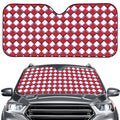 Fourth of July American Plaid Print Car Windshield Sun Shade