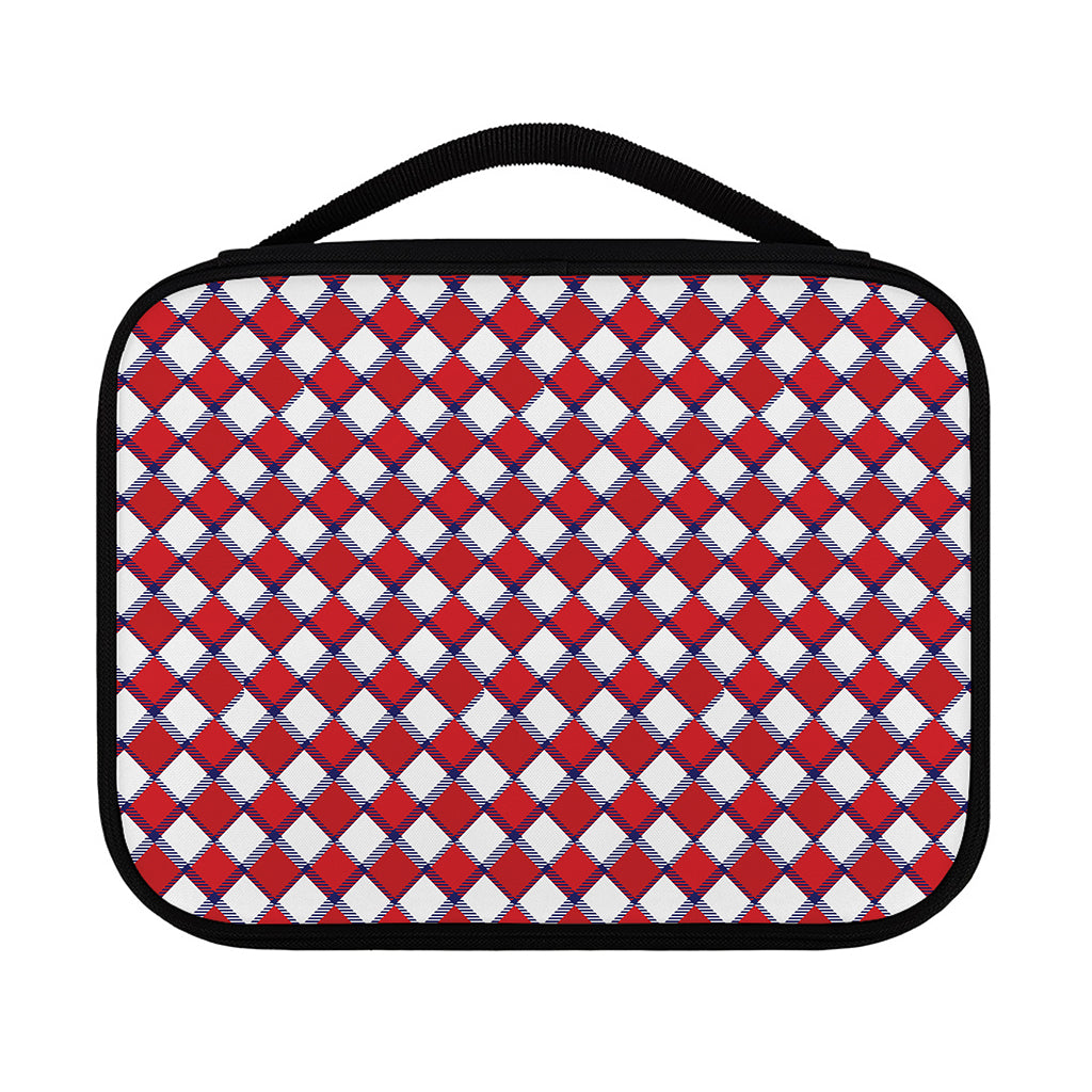Fourth of July American Plaid Print Classic Bible Case