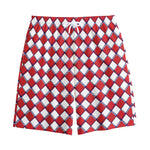 Fourth of July American Plaid Print Cotton Shorts