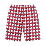 Fourth of July American Plaid Print Cotton Shorts