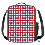 Fourth of July American Plaid Print Crossbody Lunch Bag