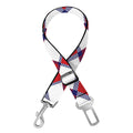Fourth of July American Plaid Print Dog Seat Belt