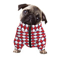 Fourth of July American Plaid Print Dog Zip Up Jacket