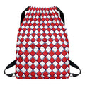 Fourth of July American Plaid Print Drawstring Backpack
