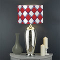 Fourth of July American Plaid Print Drum Lamp Shade