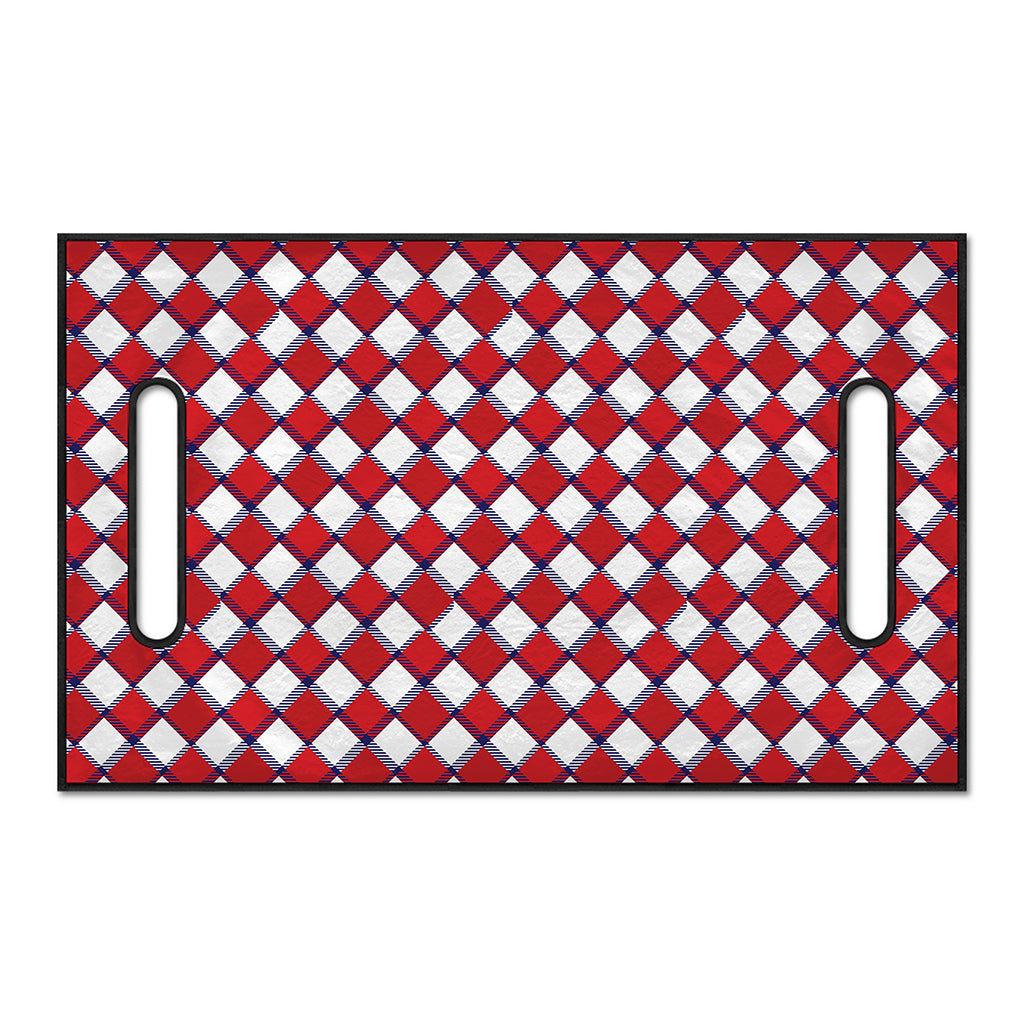 Fourth of July American Plaid Print Golf Cart Seat Cover