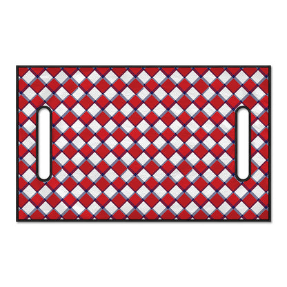 Fourth of July American Plaid Print Golf Cart Seat Cover