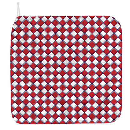 Fourth of July American Plaid Print Hand Towel