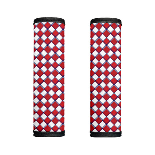Fourth of July American Plaid Print Handle Covers