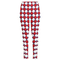 Fourth of July American Plaid Print High-Waisted Pocket Leggings