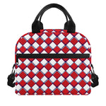 Fourth of July American Plaid Print Insulated Lunch Bag