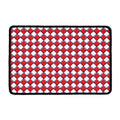 Fourth of July American Plaid Print Kitchen Mat