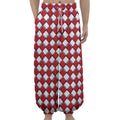 Fourth of July American Plaid Print Lantern Pants