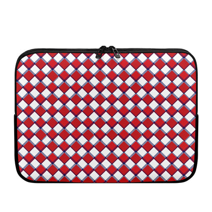 Fourth of July American Plaid Print Laptop Sleeve
