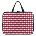 Fourth of July American Plaid Print Laptop Sleeve With Handle