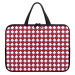 Fourth of July American Plaid Print Laptop Sleeve With Handle