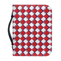 Fourth of July American Plaid Print Leather Bible Cover