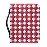 Fourth of July American Plaid Print Leather Bible Cover