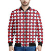 Fourth of July American Plaid Print Men's Bomber Jacket