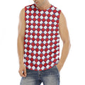 Fourth of July American Plaid Print Men's Fitness Tank Top