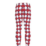 Fourth of July American Plaid Print Men's leggings