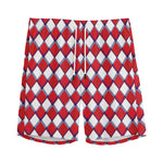 Fourth of July American Plaid Print Men's Sports Shorts
