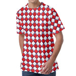 Fourth of July American Plaid Print Men's Velvet T-Shirt