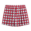 Fourth of July American Plaid Print Mesh Shorts