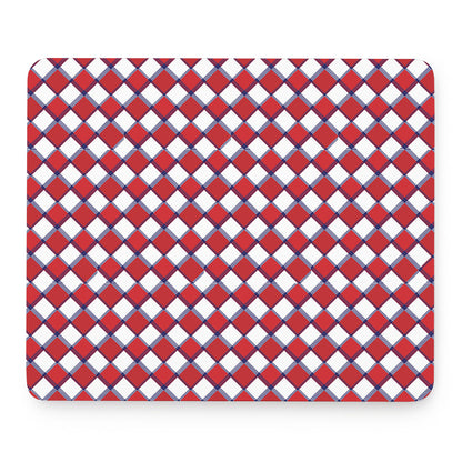 Fourth of July American Plaid Print Mouse Pad