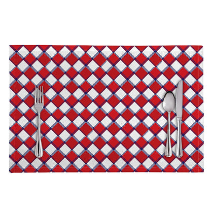 Fourth of July American Plaid Print Placemat