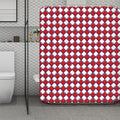 Fourth of July American Plaid Print Polyester Shower Curtain
