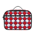 Fourth of July American Plaid Print Portable Lunch Bag