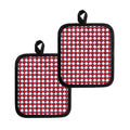 Fourth of July American Plaid Print Pot Holders