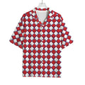 Fourth of July American Plaid Print Rayon Hawaiian Shirt
