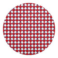 Fourth of July American Plaid Print Round Blanket