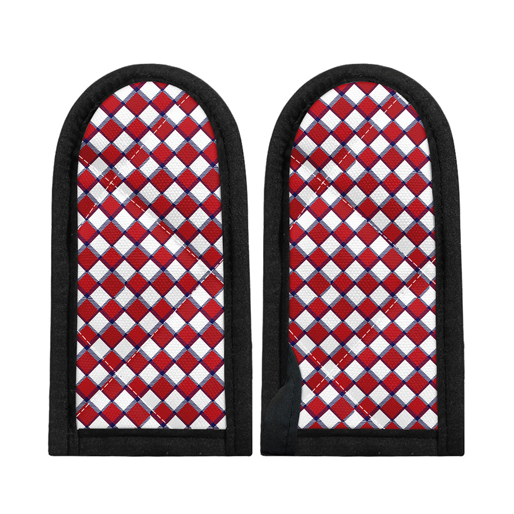 Fourth of July American Plaid Print Skillet Handle Cover