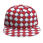 Fourth of July American Plaid Print Snapback Cap