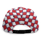 Fourth of July American Plaid Print Snapback Cap