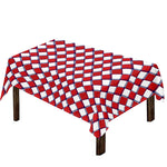 Fourth of July American Plaid Print Tablecloth