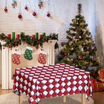 Fourth of July American Plaid Print Tablecloth