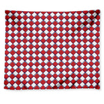 Fourth of July American Plaid Print Tapestry