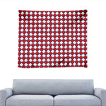 Fourth of July American Plaid Print Tapestry