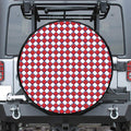 Fourth of July American Plaid Print Tire Cover