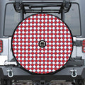 Fourth of July American Plaid Print Tire Cover With Camera Hole
