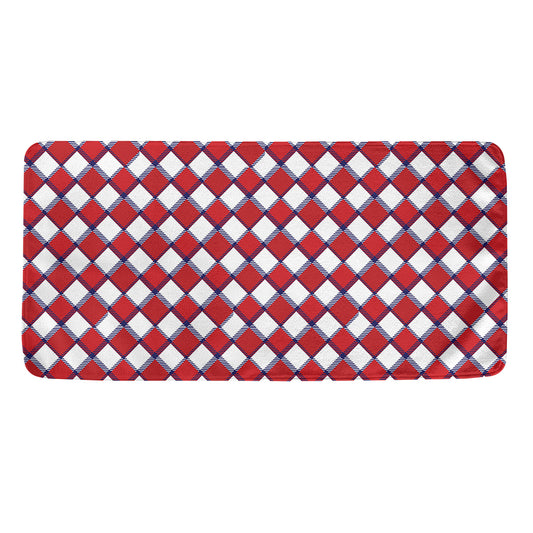 Fourth of July American Plaid Print Towel