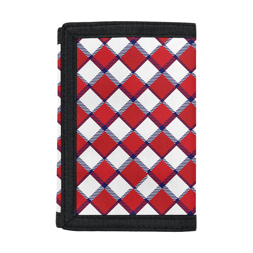 Fourth of July American Plaid Print Trifold Wallet