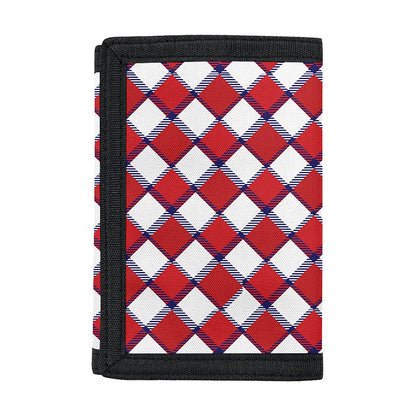Fourth of July American Plaid Print Trifold Wallet