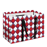 Fourth of July American Plaid Print Utility Tote Bag