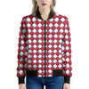 Fourth of July American Plaid Print Women's Bomber Jacket